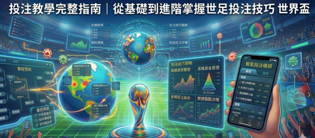 投注教學完整指南｜從基礎到進階掌握世足投注技巧 世界盃